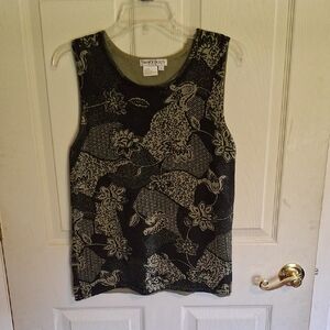 City Girl by Nancy Bolen Sleeveless Top, L